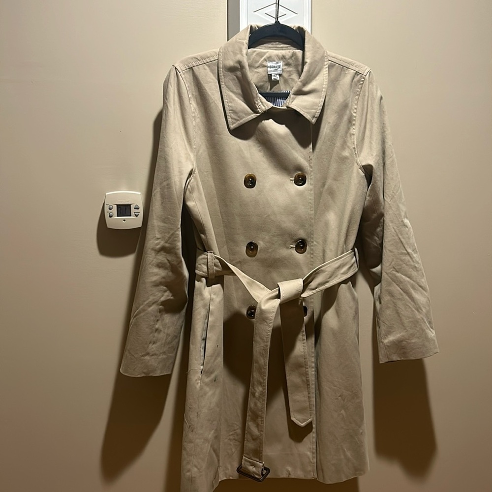 J. Crew Tan Trench Coat